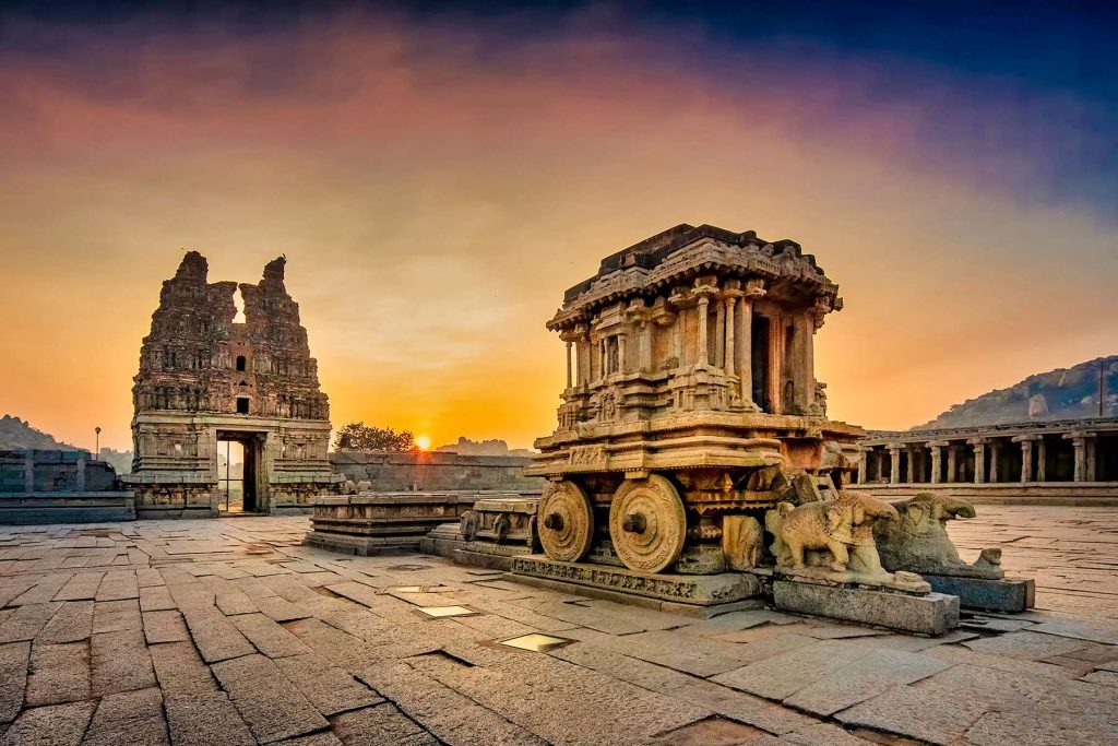 Stone Chariot at Vijaya Vittala Temple Hampi UNESCO