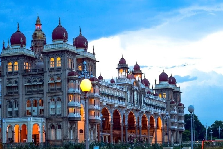 Mysore Palace Illuminated with 100,000 Lights Dasara